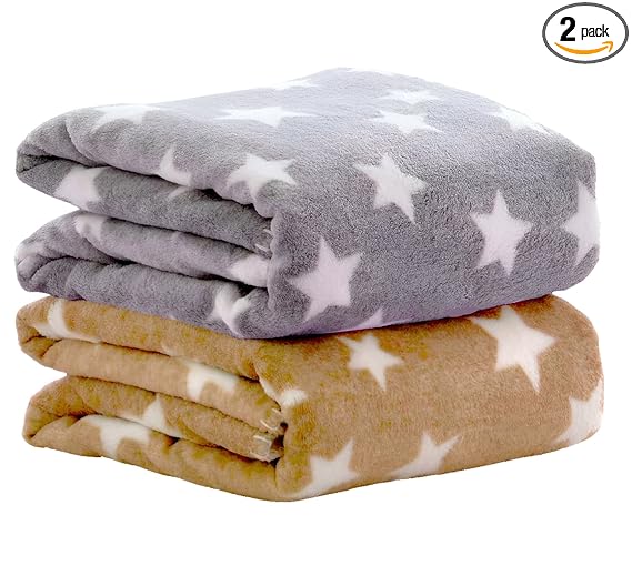BRANDONN Fleece New Born All Season Ultrasoft Single Baby Blanket