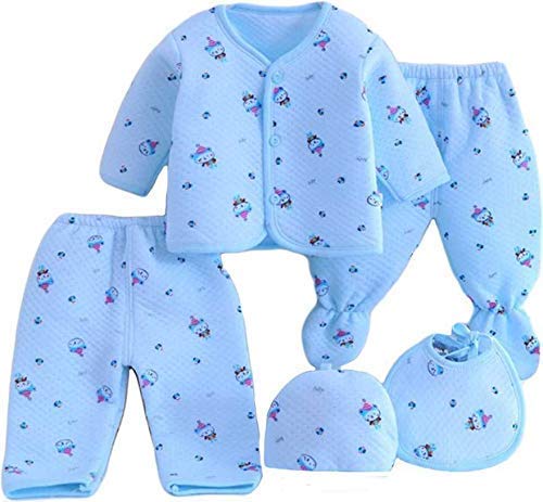 JUSTLIST New Born Baby Clothes Winter Wear Keep Warm Cartoon Printing Clothes for Baby Boys & Girls