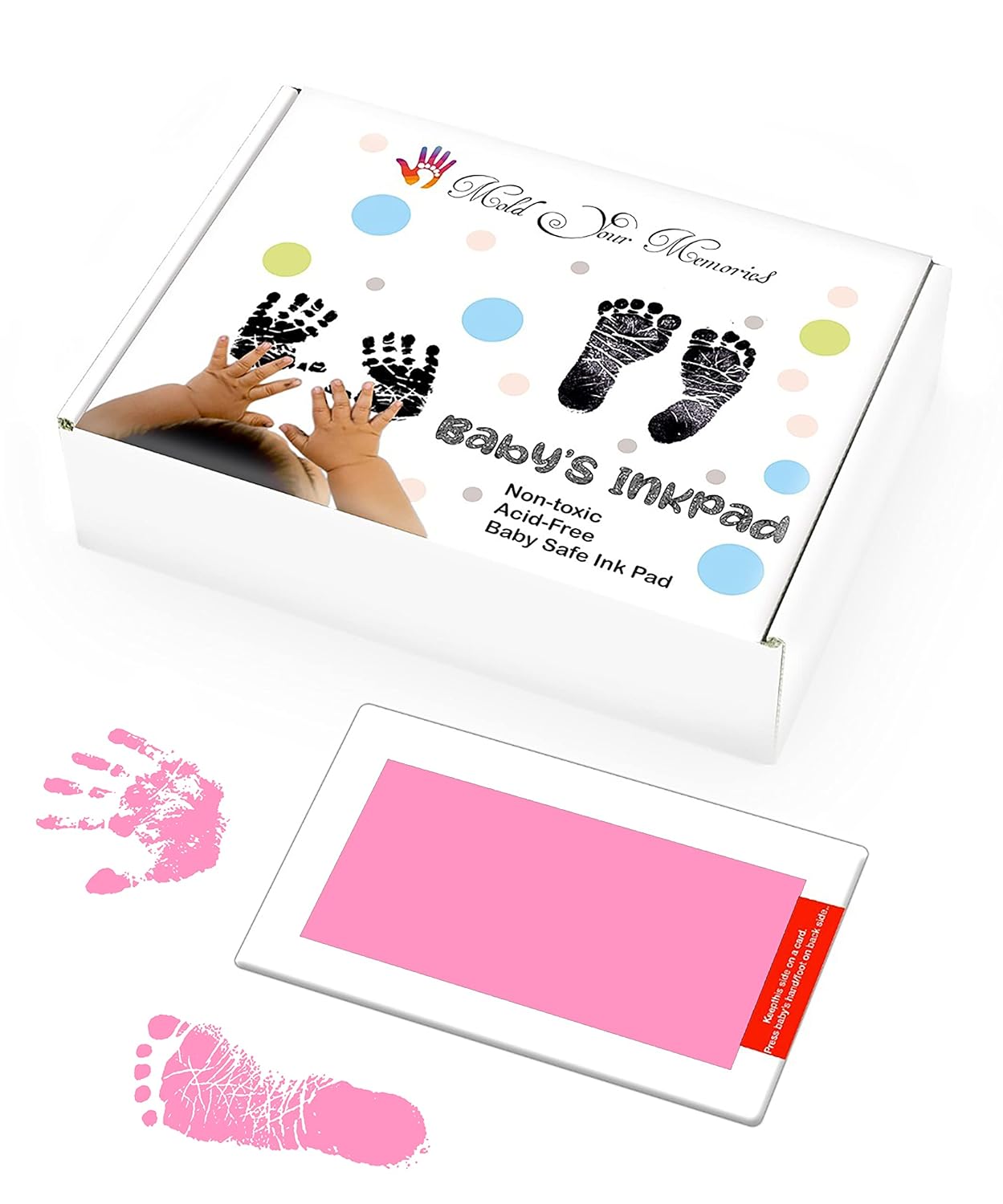 Mold Your Memories Paper Baby Hand And Foot Ink Imprint Kit