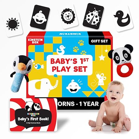 Einstein Box Gift Set for Babies and Newborns ages 0-3-6-9-12 Months