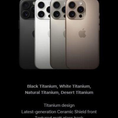 iPhone 16 Pro Specifications