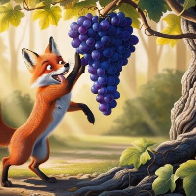 THE FOX AND THE GRAPES