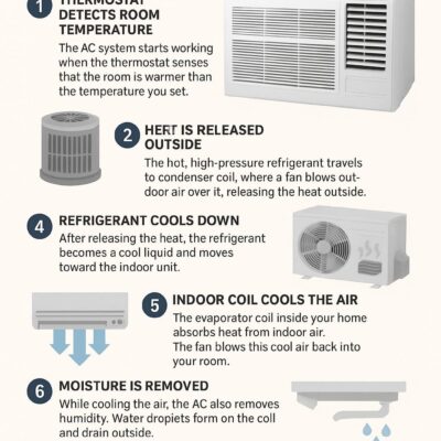 How Do Air Conditioners Work Step by Step?